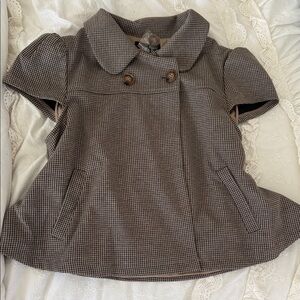 Cider Houndstooth Blouse - Brown